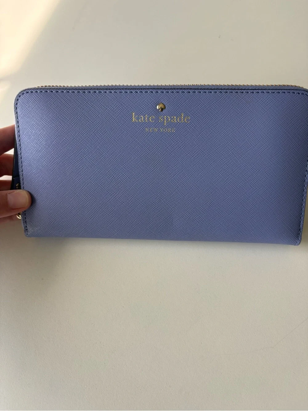 Kate Spade New York Cedar Street Lacey Zip Around Wallet in Thistle - NWT